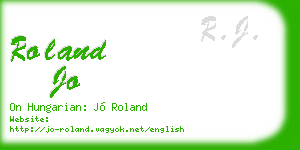 roland jo business card