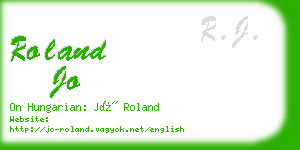 roland jo business card